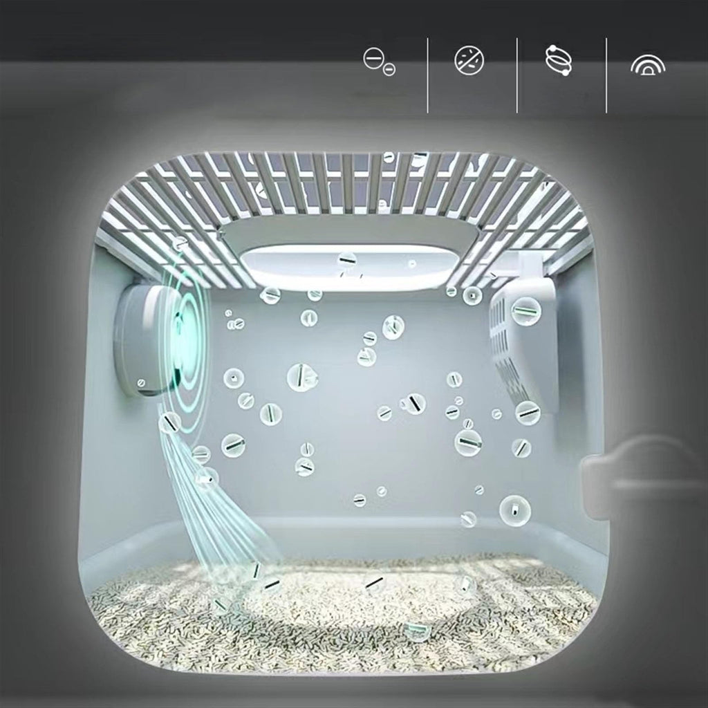 Fully Enclosed Extra Large Cat Litter Box with Lid A8969