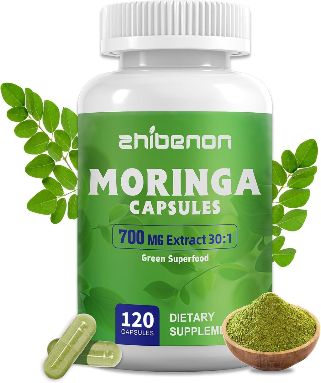 Moringa Oleifera Leaf Extract 120 Capsules 700 mg M405