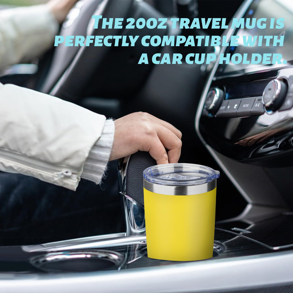 20oz Stainless Steel Vacuum Insulated Tumbler with Straw J6818