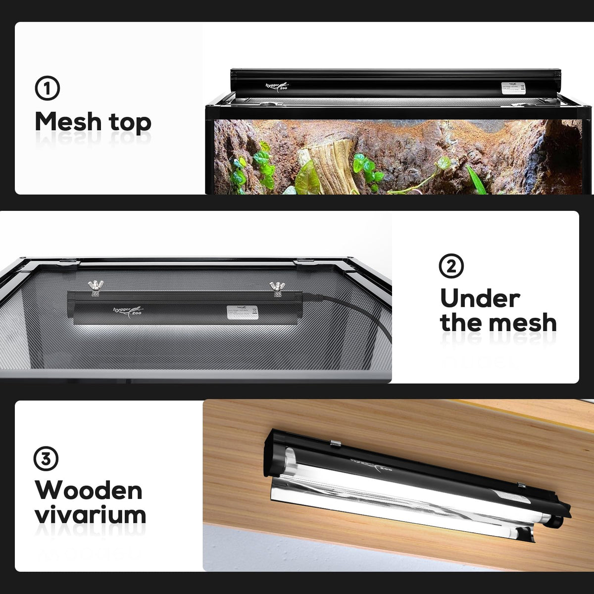24W Reptile Terrarium Hood 10.0 UVB Light Bulb A191