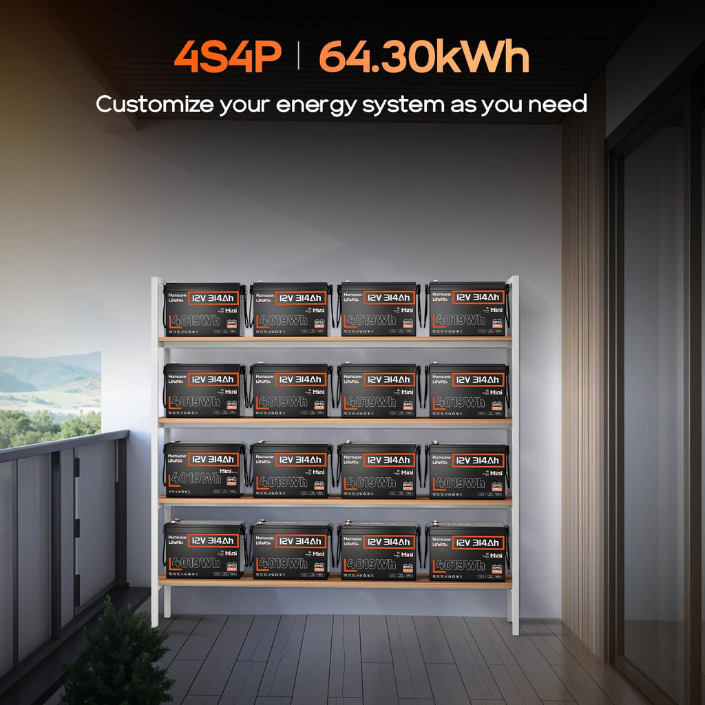 12V 300Ah LiFePO4 Lithium Battery with Bluetooth M544