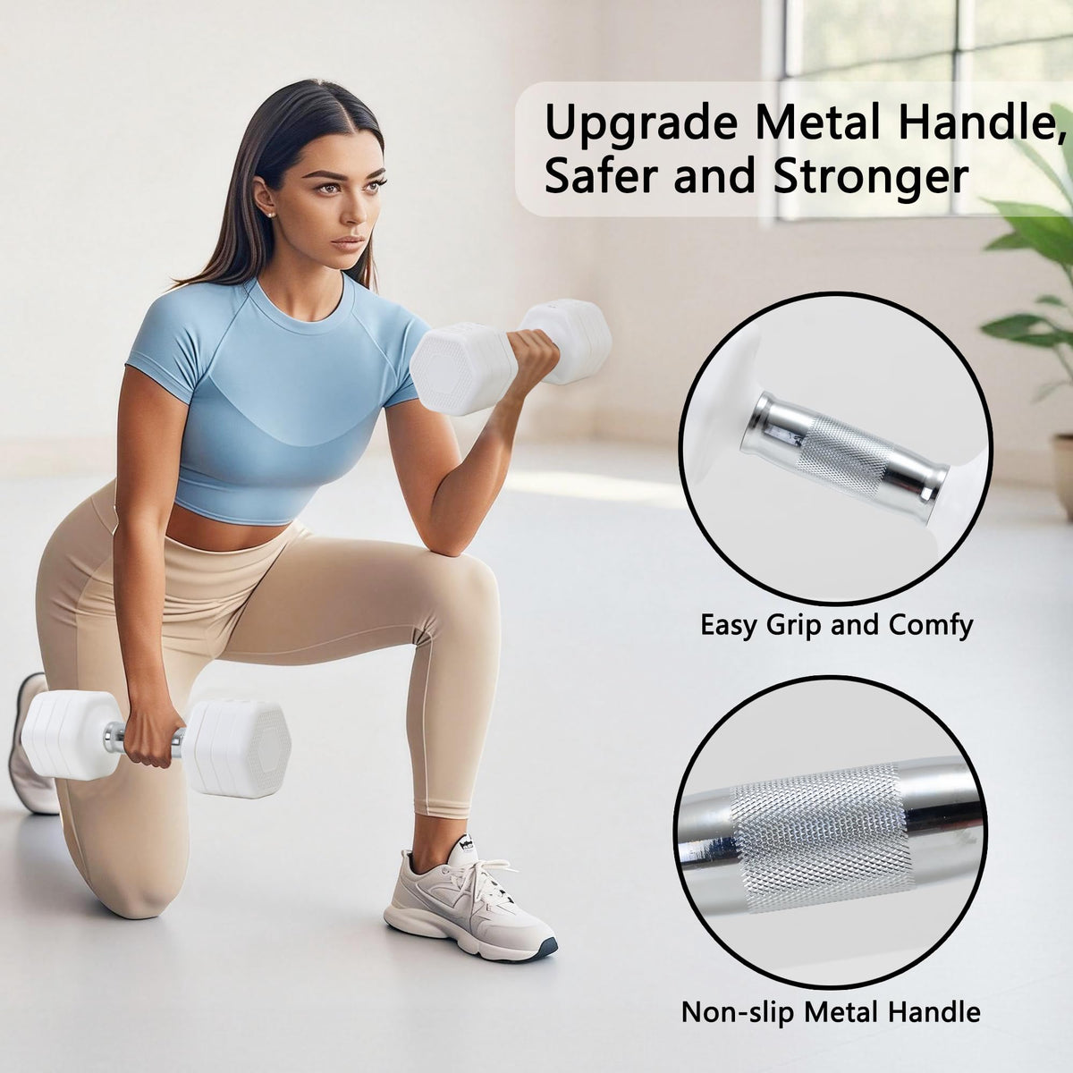 Adjustable Dumbbell Set of 2 Total 20 Lbs X963