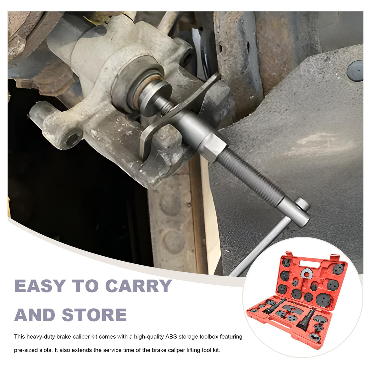 Brake Caliper Wind Back Tool Set with Disc Adapters J300890