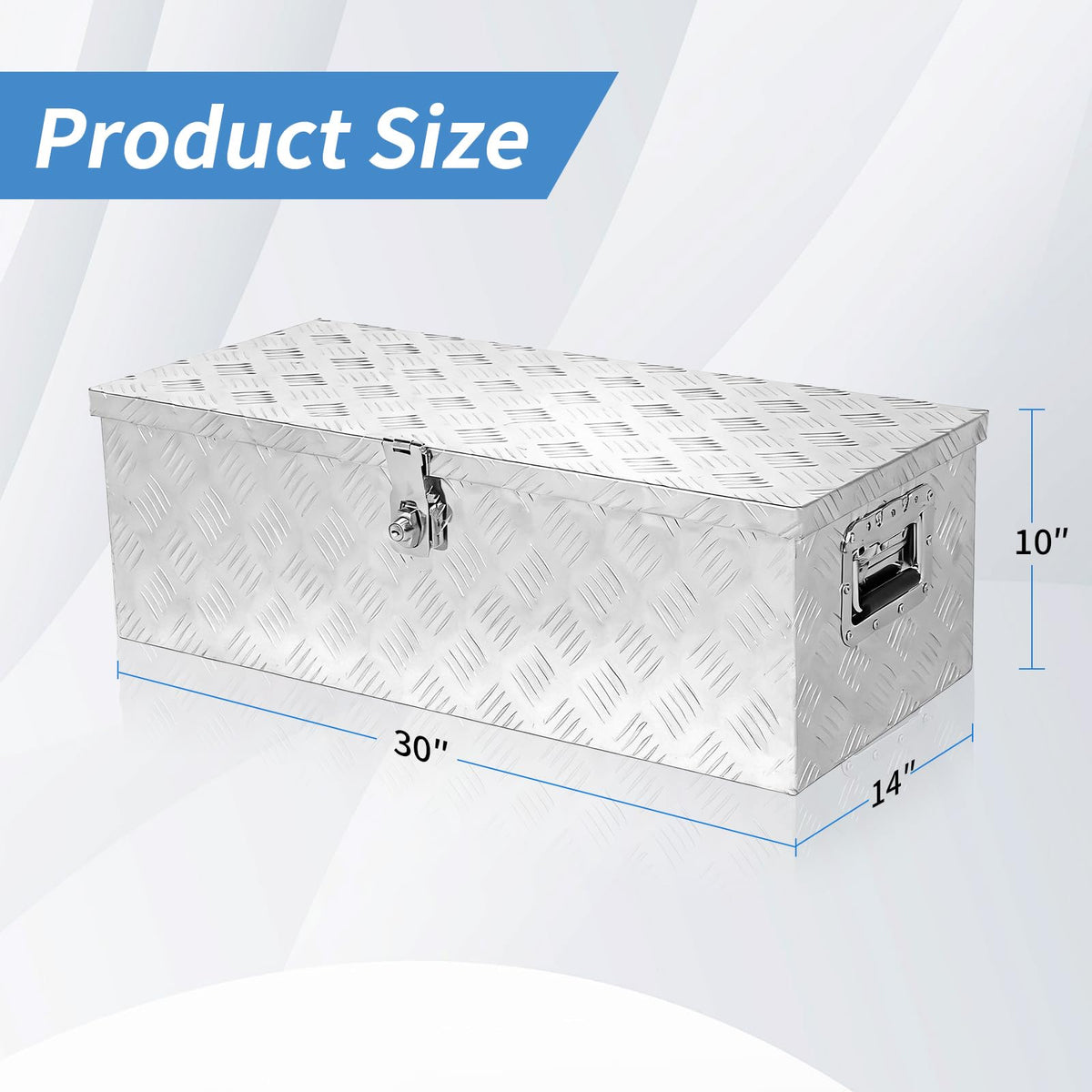 30 x 14 x 10 inch Aluminum Truck Tool Box O5394