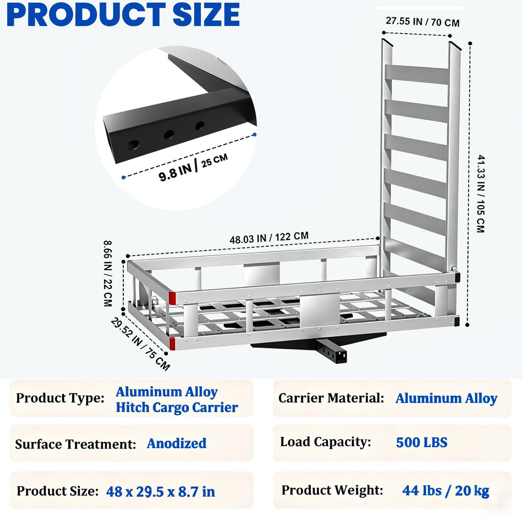 Hitch Cargo Carrier with Folding Ramp N967
