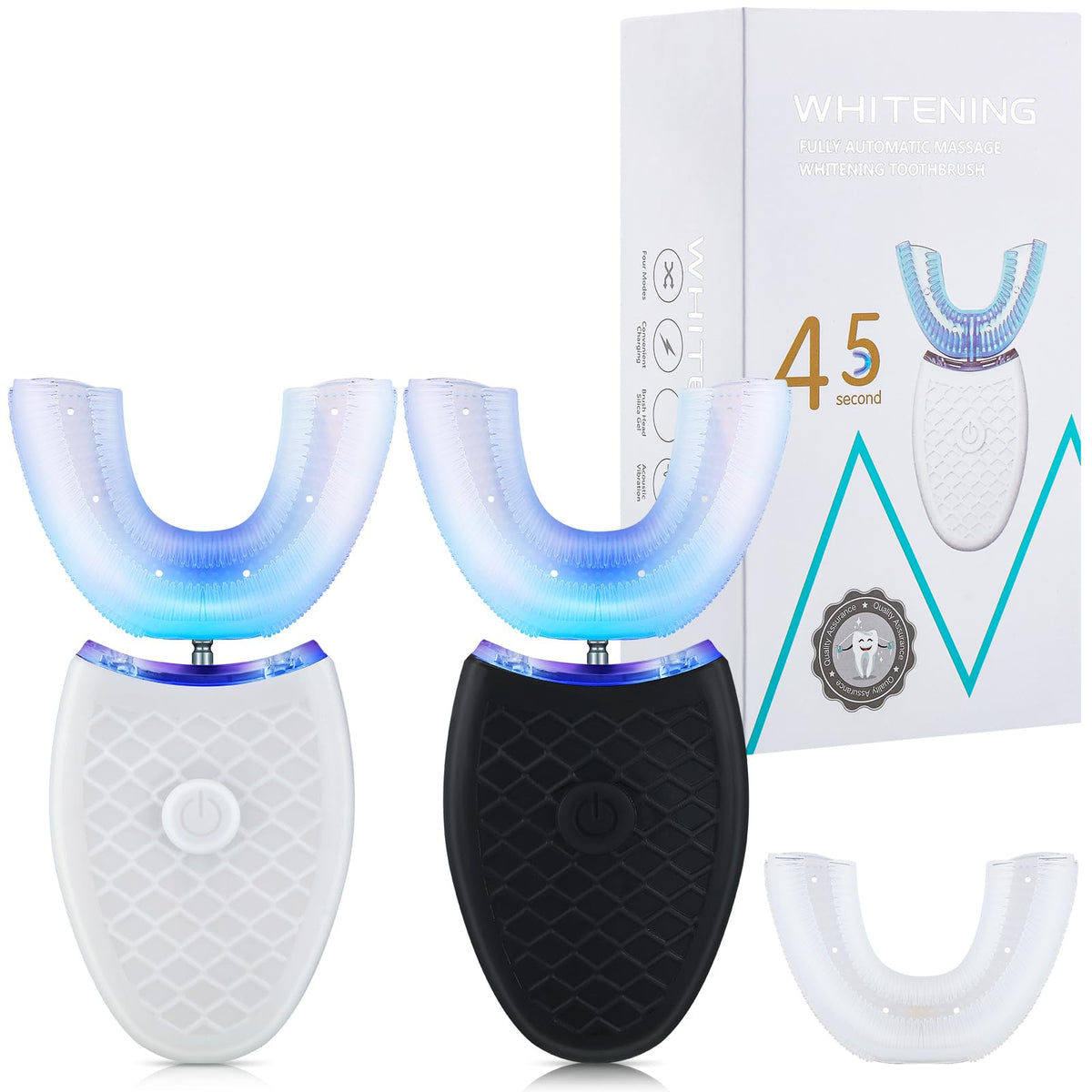 2 Pack U Shaped Automatic Toothbrushes V2473