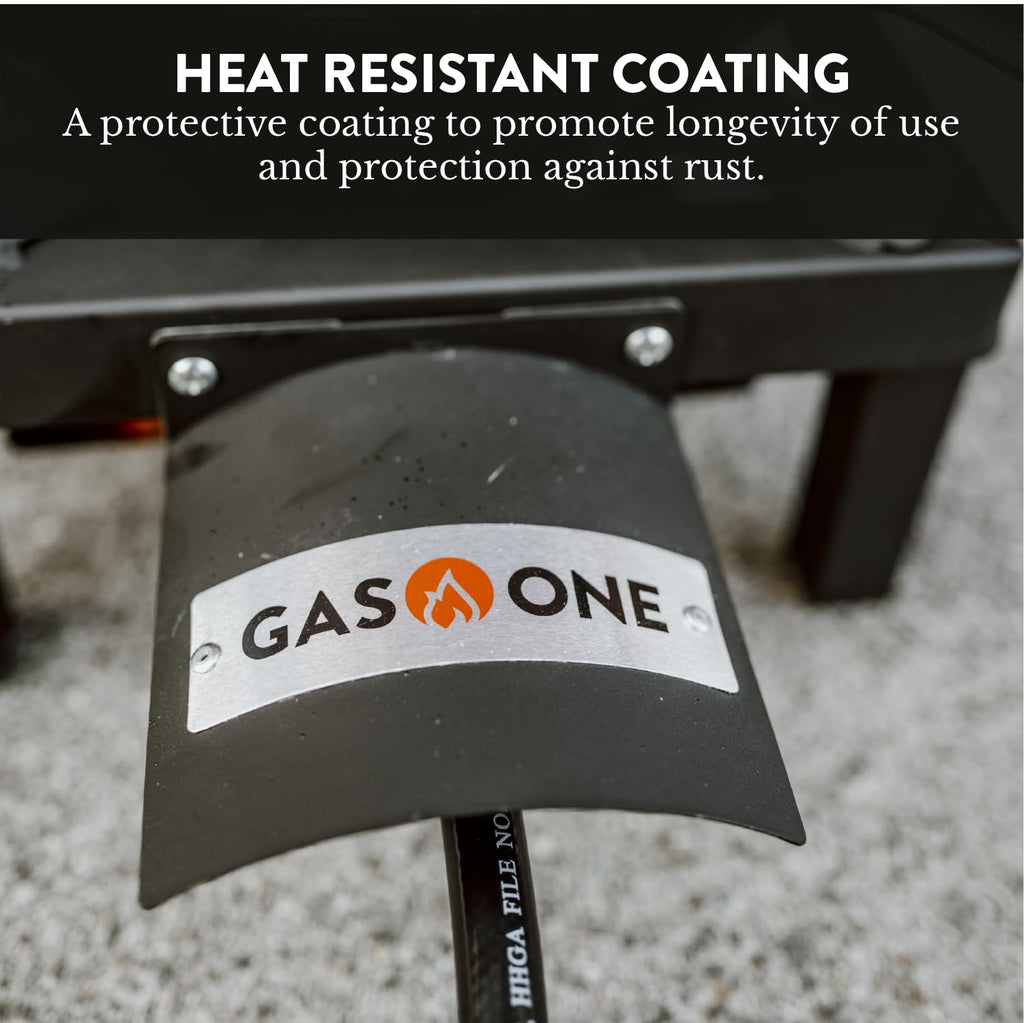 High Pressure Single Propane Burner with Heat Shield Y534221