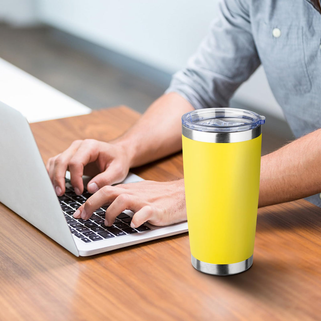 20oz Stainless Steel Vacuum Insulated Tumbler with Straw J6818