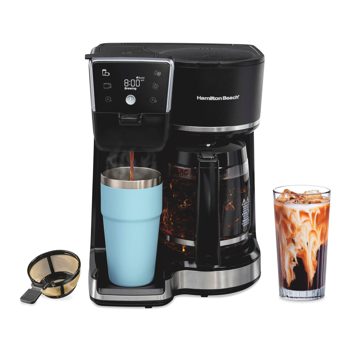 2-Way Drip Coffee Maker & Single Serve Coffee Machine S78218