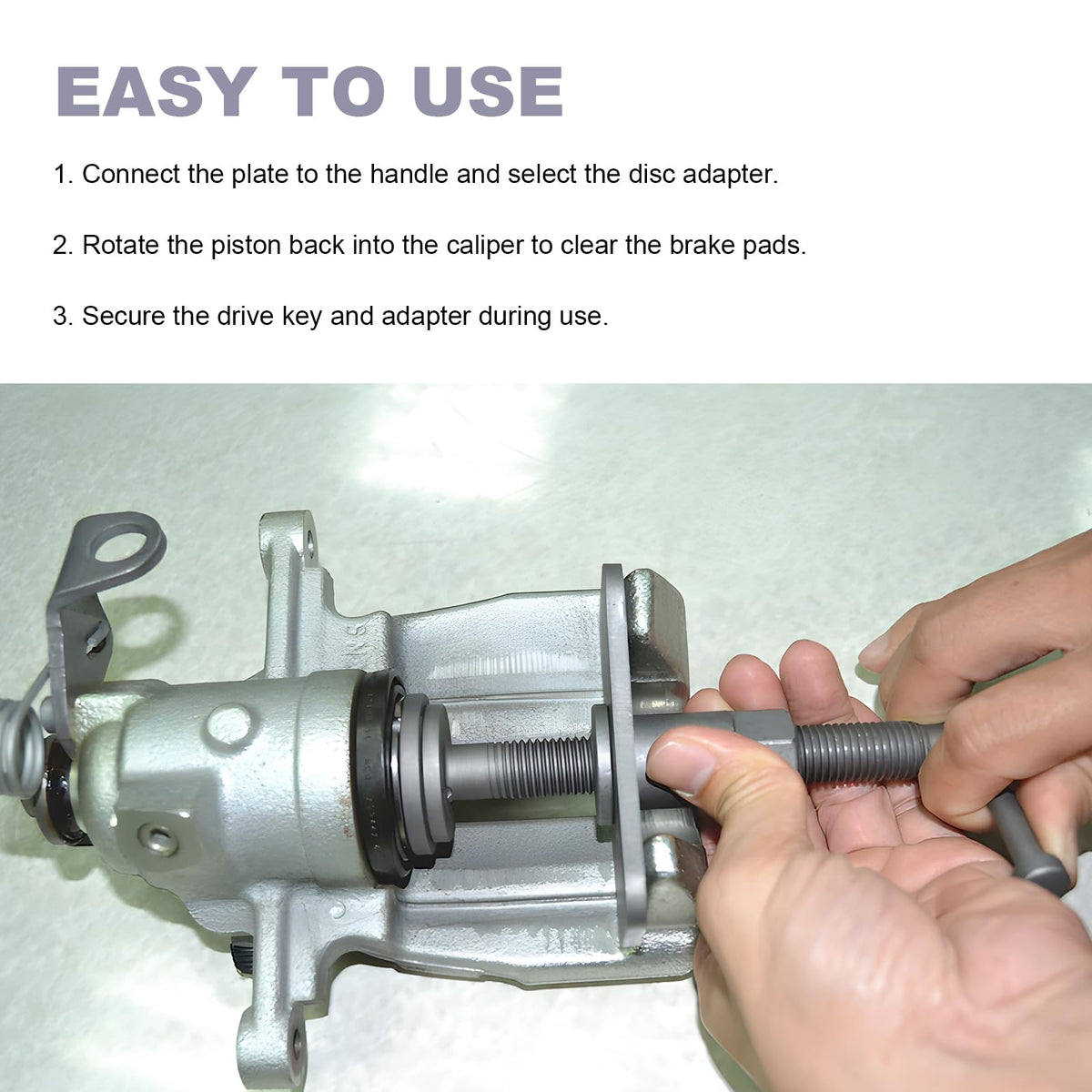 Brake Caliper Wind Back Tool Set with Disc Adapters J300890