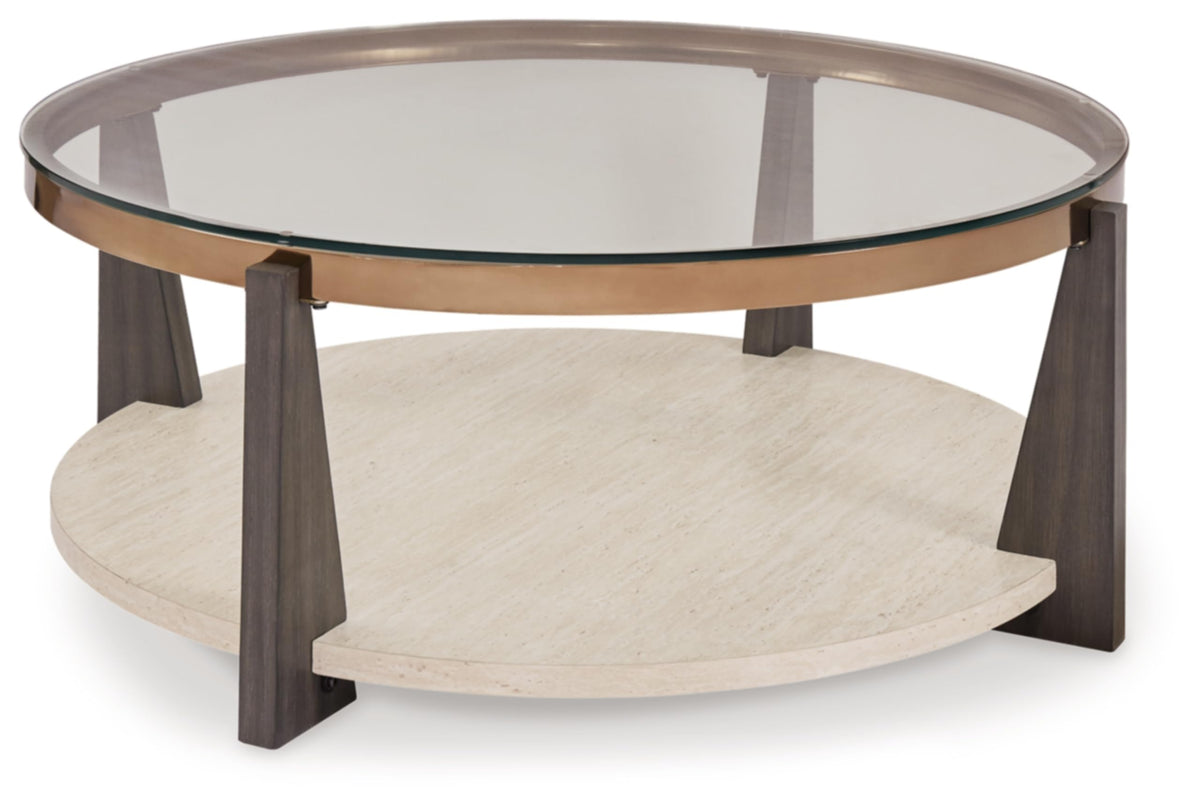 Round Glass Coffee Table W55316