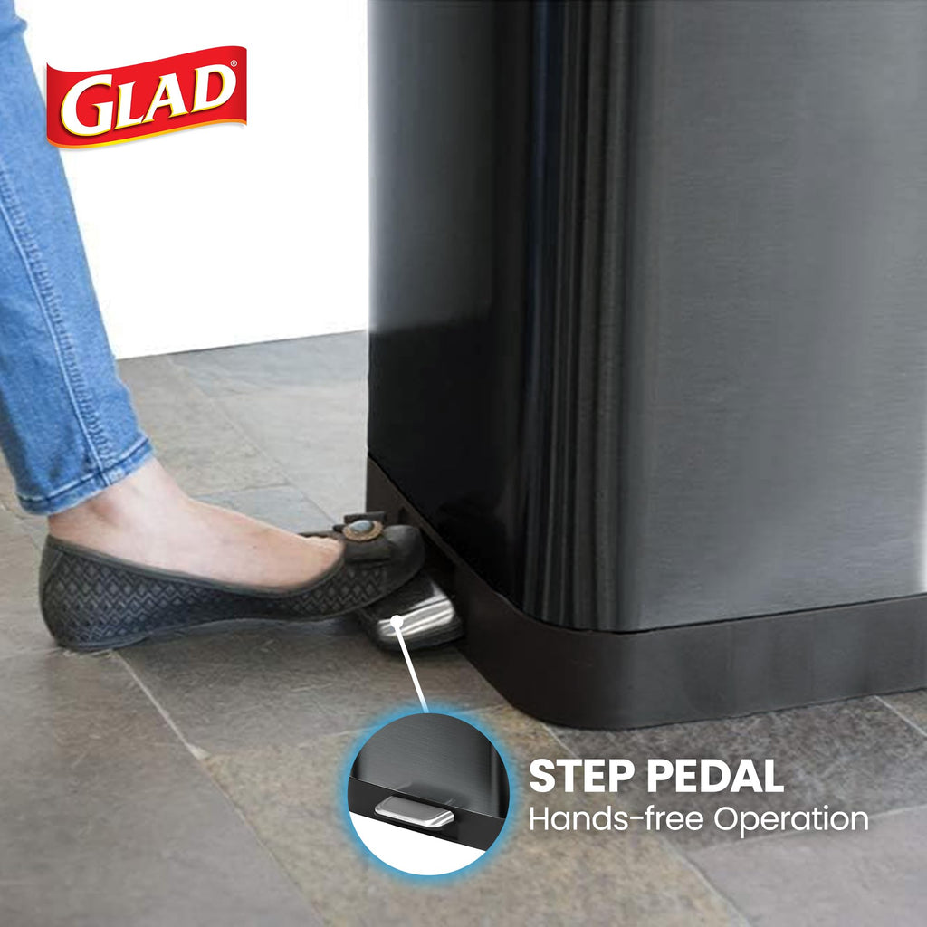 13 Gal Stainless Steel Trash Can R44735