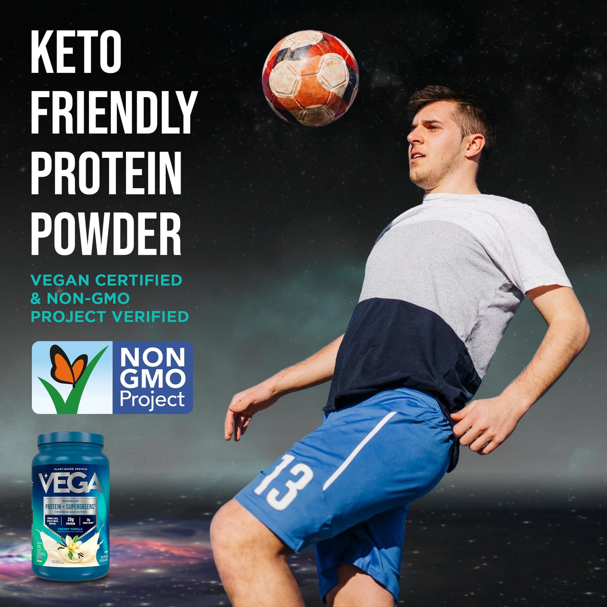 Creamy Vanilla Vegan Protein Powder 26.9 oz F808