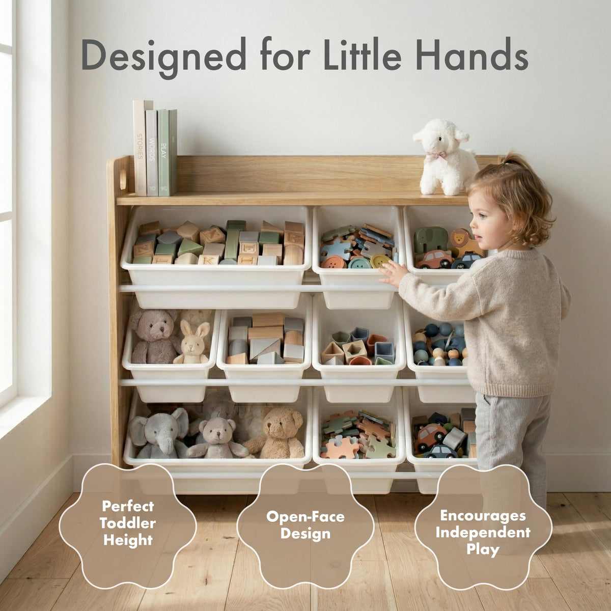 Kids Toy Organizer with 9 Bins V399
