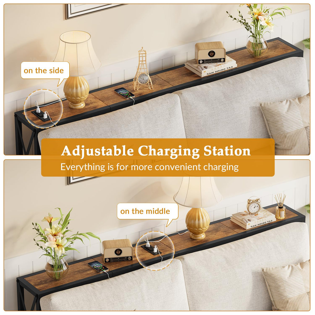 Narrow Console Table with Socket Z209680