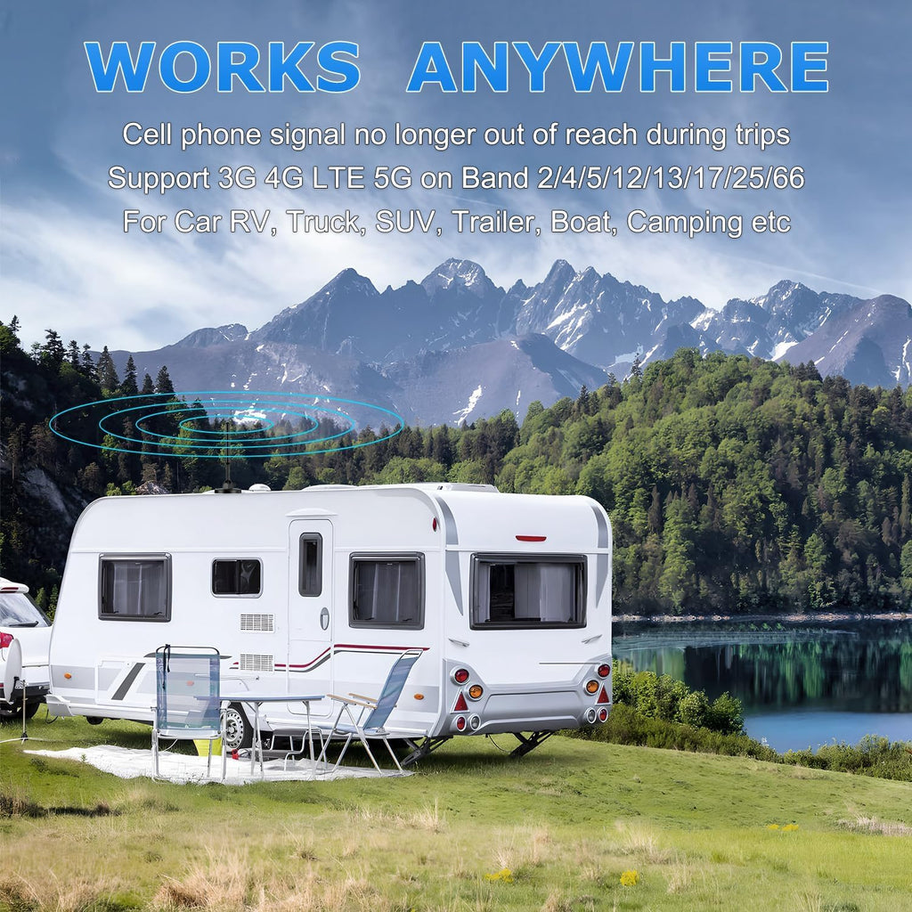 Cell Phone Signal Booster for Car RV SUV 5G 4G LTE S738084
