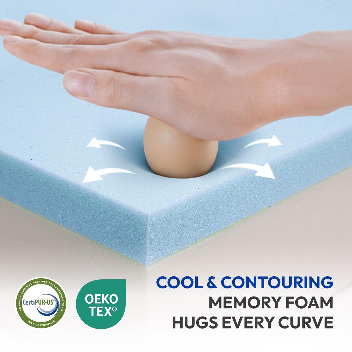 6 Inch Firm Gel Memory Foam Twin Mattress D943