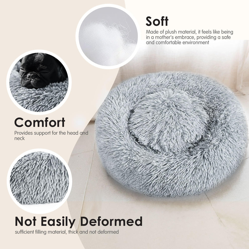 20in Calming Donut Dog & Cat Bed Z376