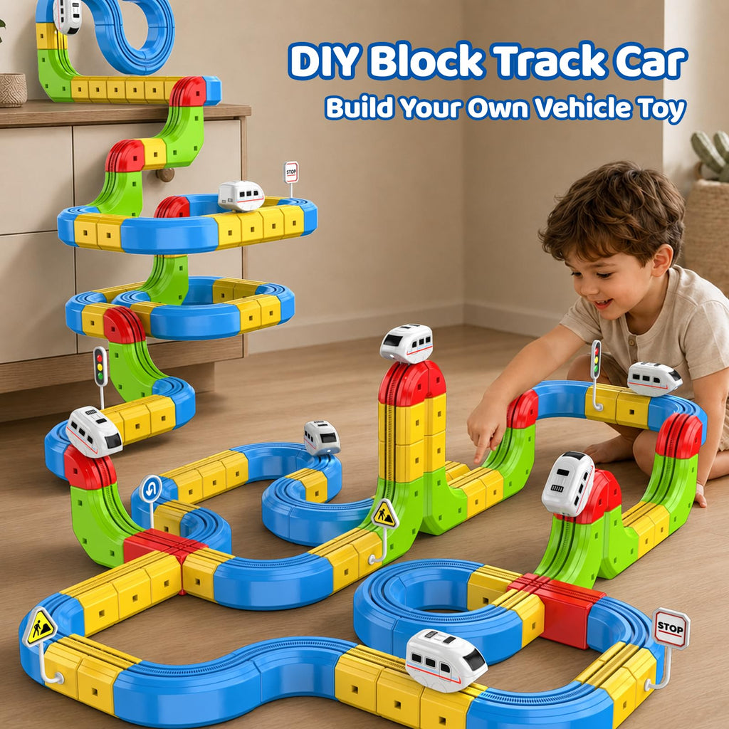 52PCS Electric Train Set 3D Flexible Race Track Toy S308953