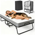 Folding Bed with Mattress 75" x 31" 5" Memory Foam J93532