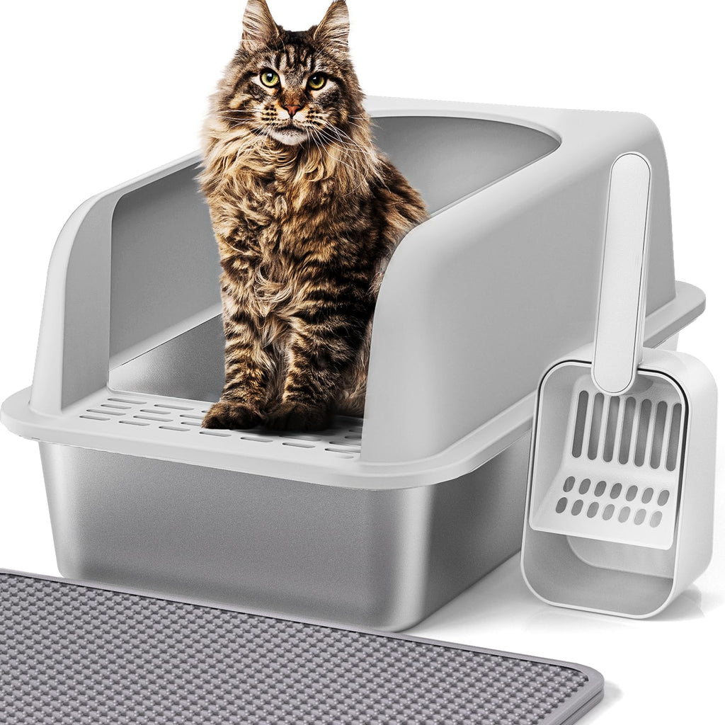 Stainless Steel Cat Litter Box with Lid C462065