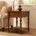 Solid Wood End Table with Drawer P1268