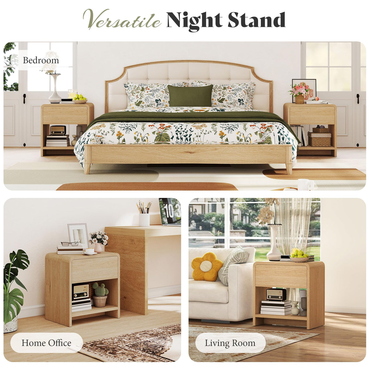 3-Piece Coffee Table Set with 2 End Tables Q874