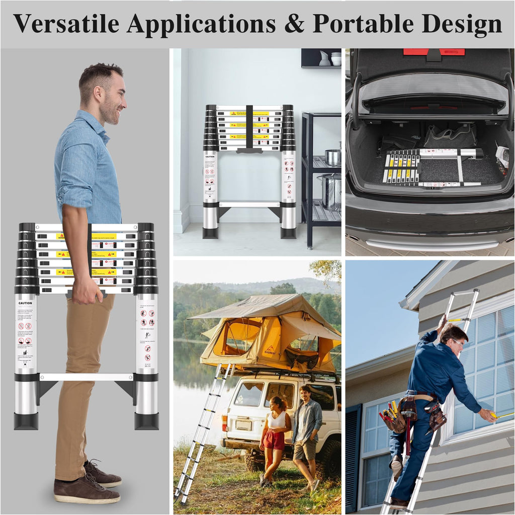 8.5 FT Aluminum Telescoping Ladder O761571
