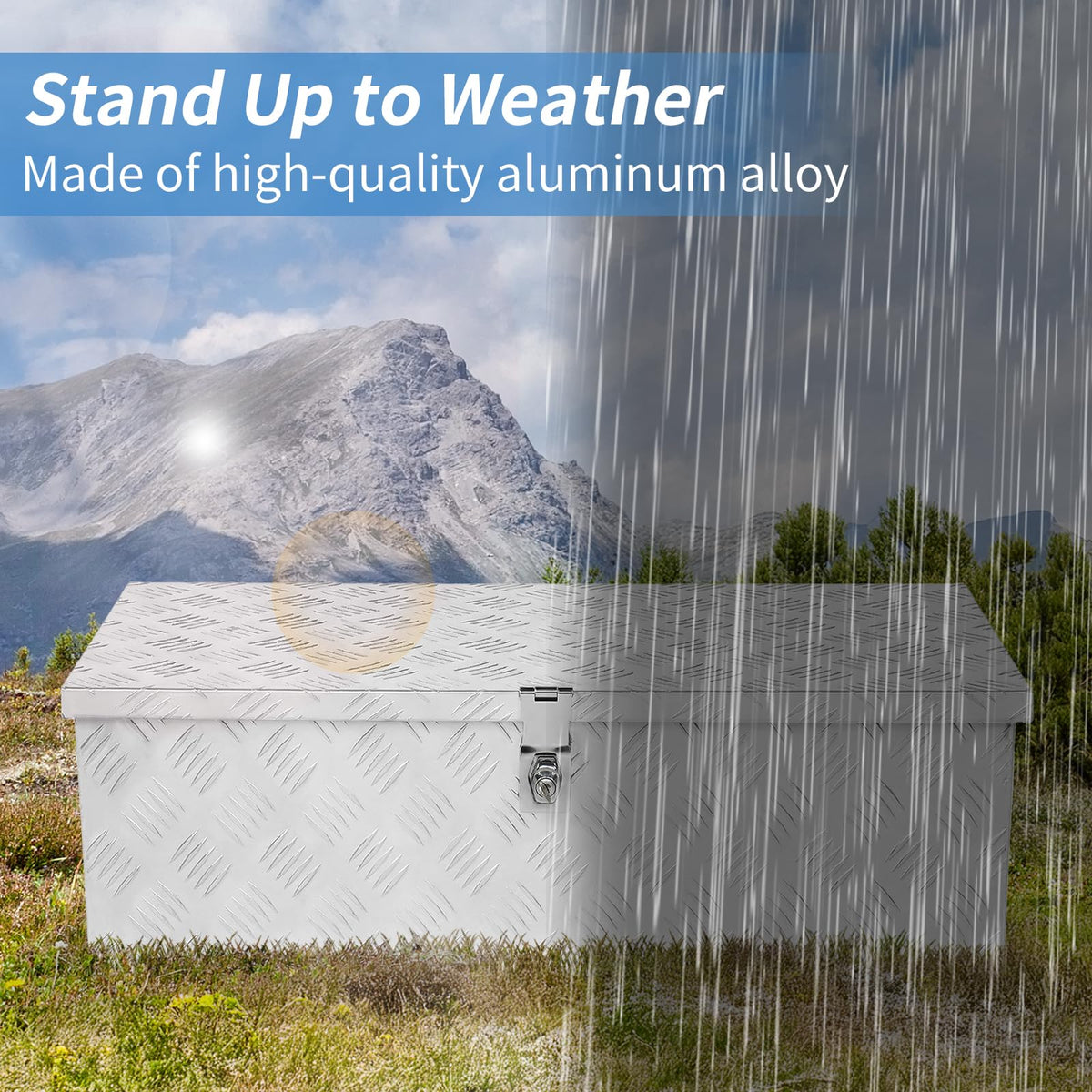 30 x 14 x 10 inch Aluminum Truck Tool Box O5394
