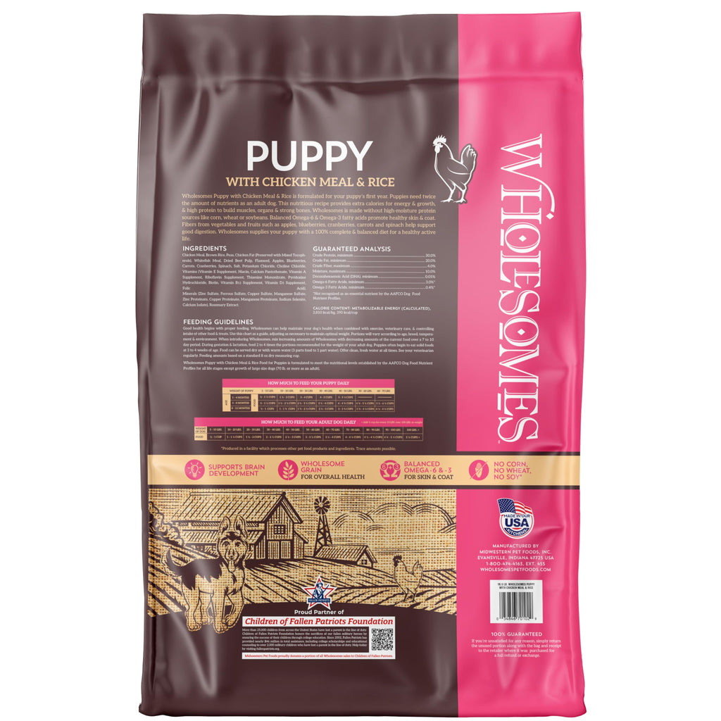 Chicken Meal & Rice Dry Puppy Food 16.5 lb Z341