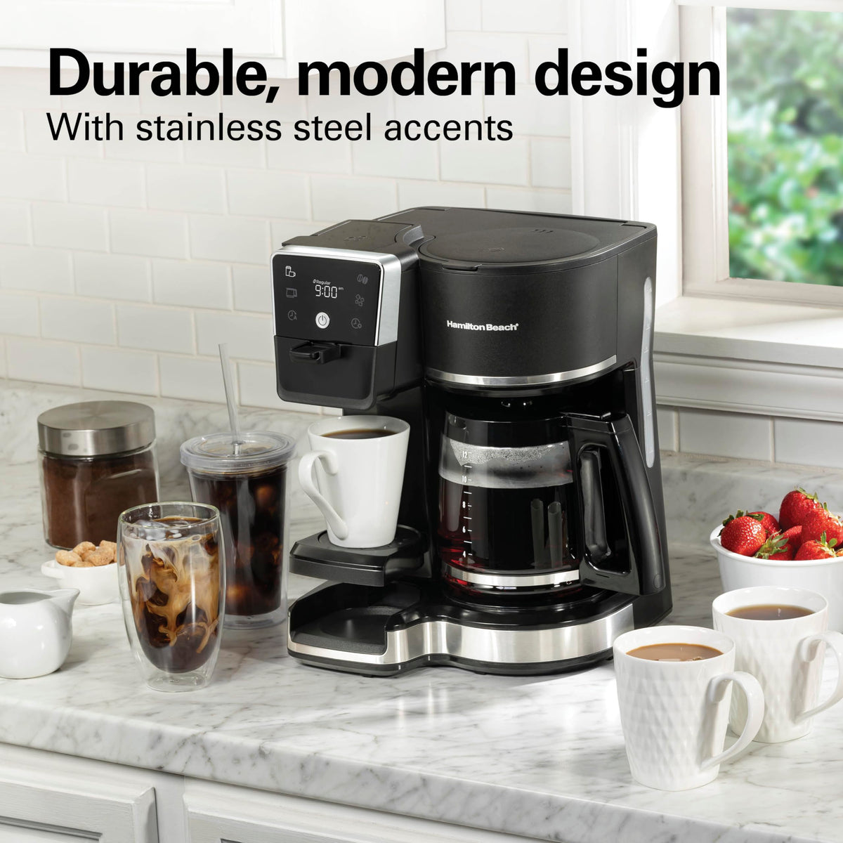 2-Way Drip Coffee Maker & Single Serve Coffee Machine S78218