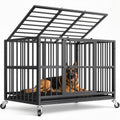 48 Inch Heavy Duty Black Dog Crate V26922