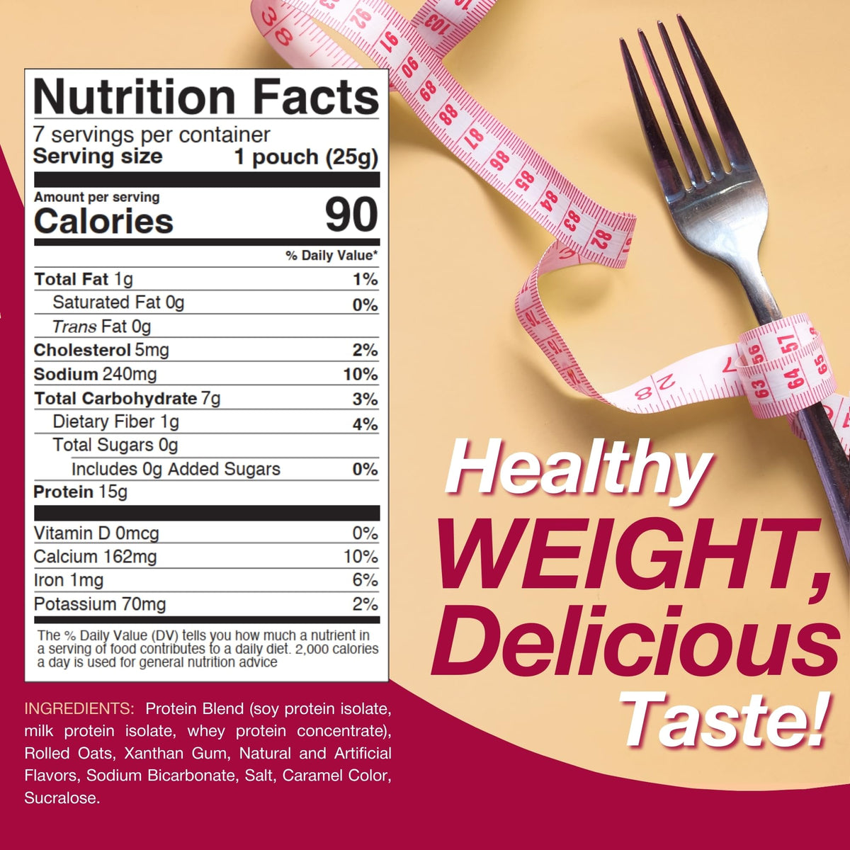 High Protein Sugar Free Instant Oatmeal 7ct L346
