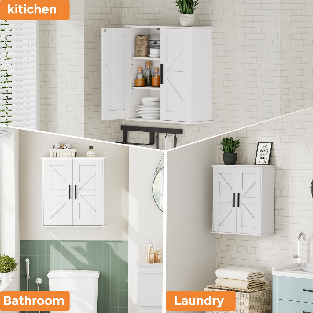 Bathroom Wall Cabinet with Adjustable Shelves X663766