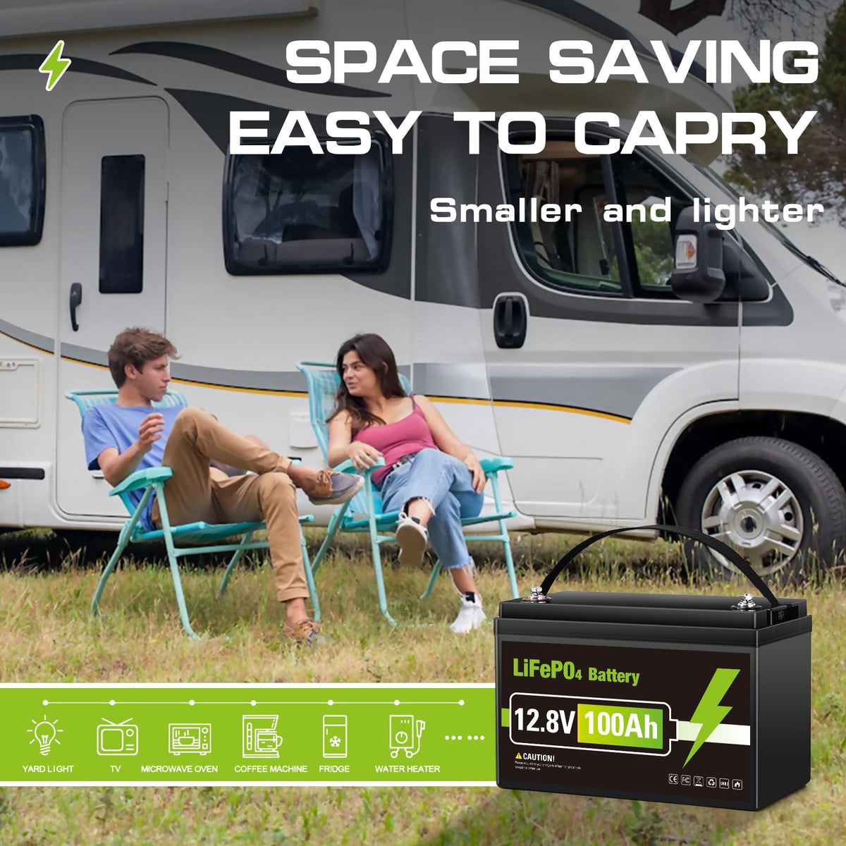 12V 100AH LiFePO4 Lithium Battery K3747