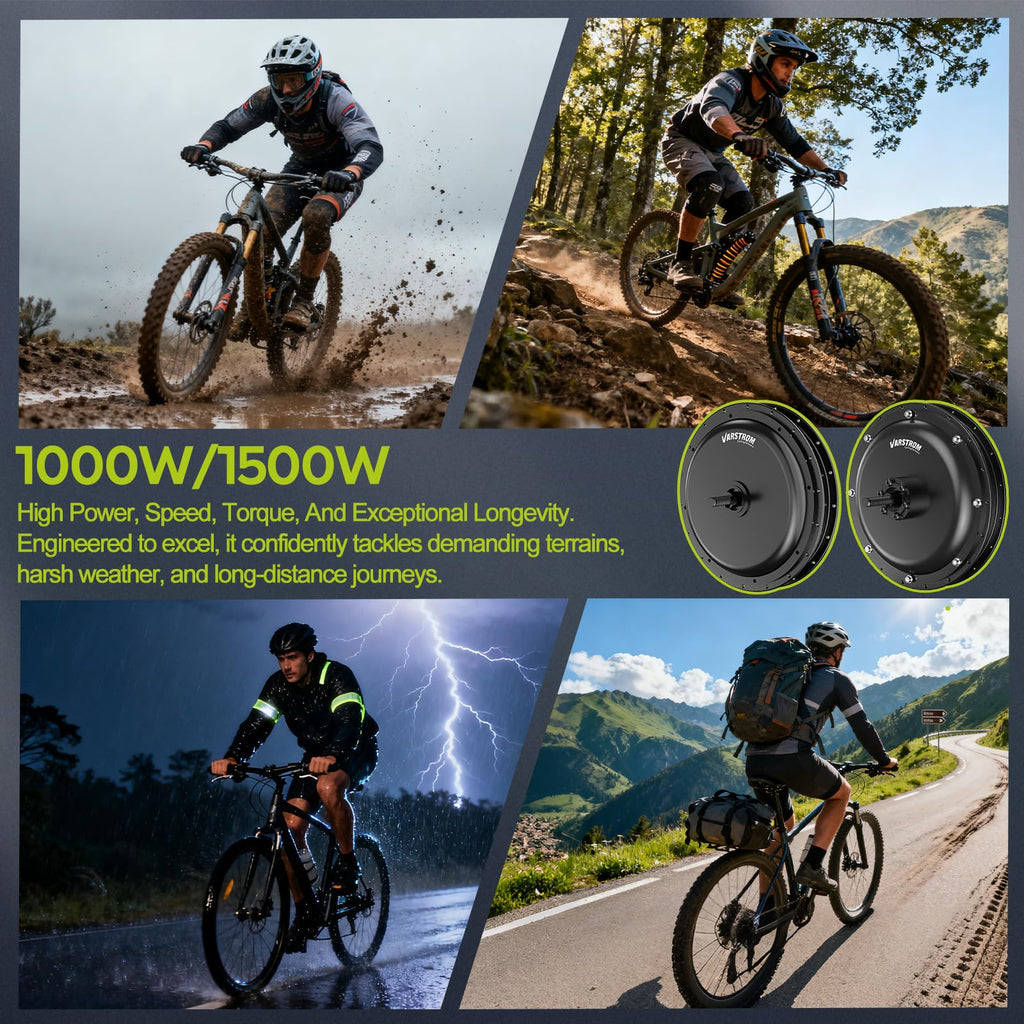48V 1000W Electric Bike Conversion Kit Rear Wheel Hub Motor T952