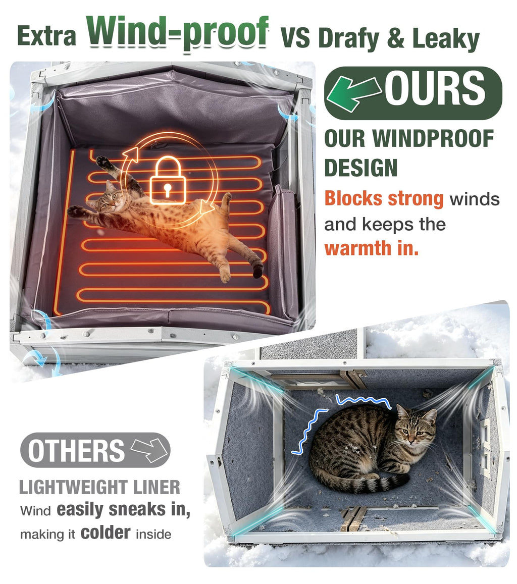 Large 2 Story Heated Cat House Q88569