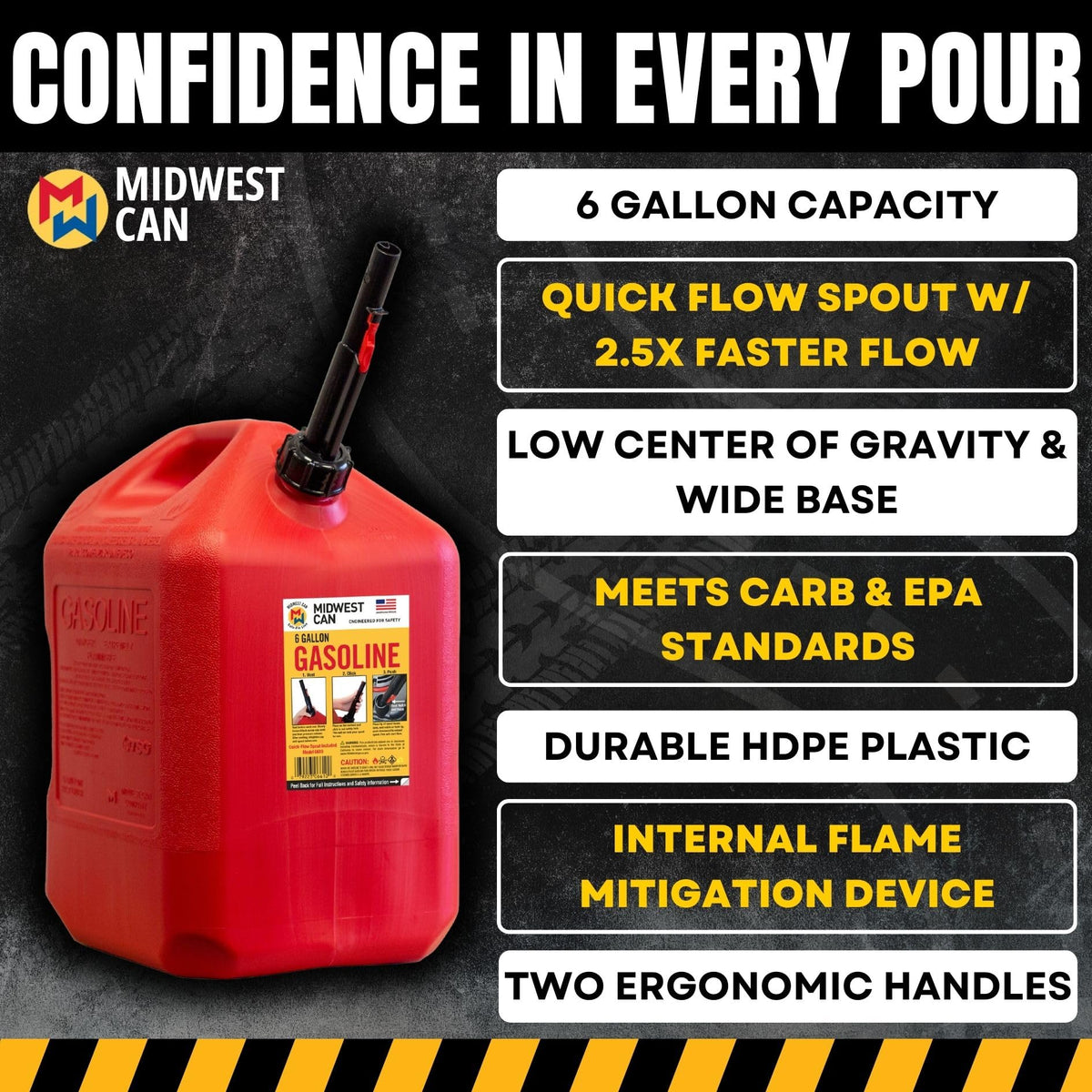 RED Gas Can H28827
