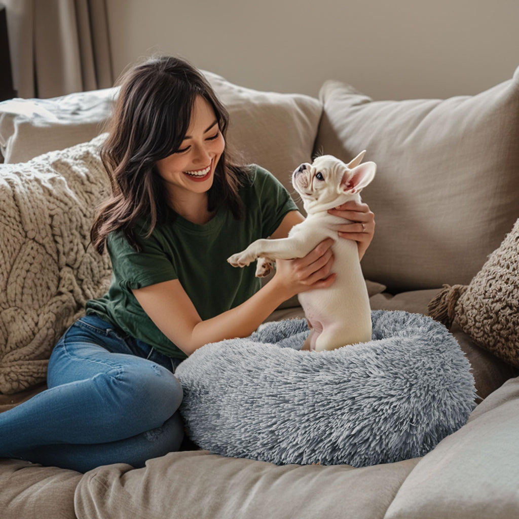 20in Calming Donut Dog & Cat Bed Z376
