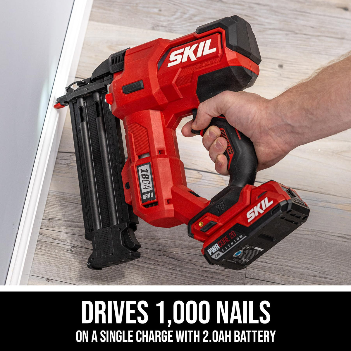 20V 18Ga Brad Nailer Kit with Battery and Charger J1067