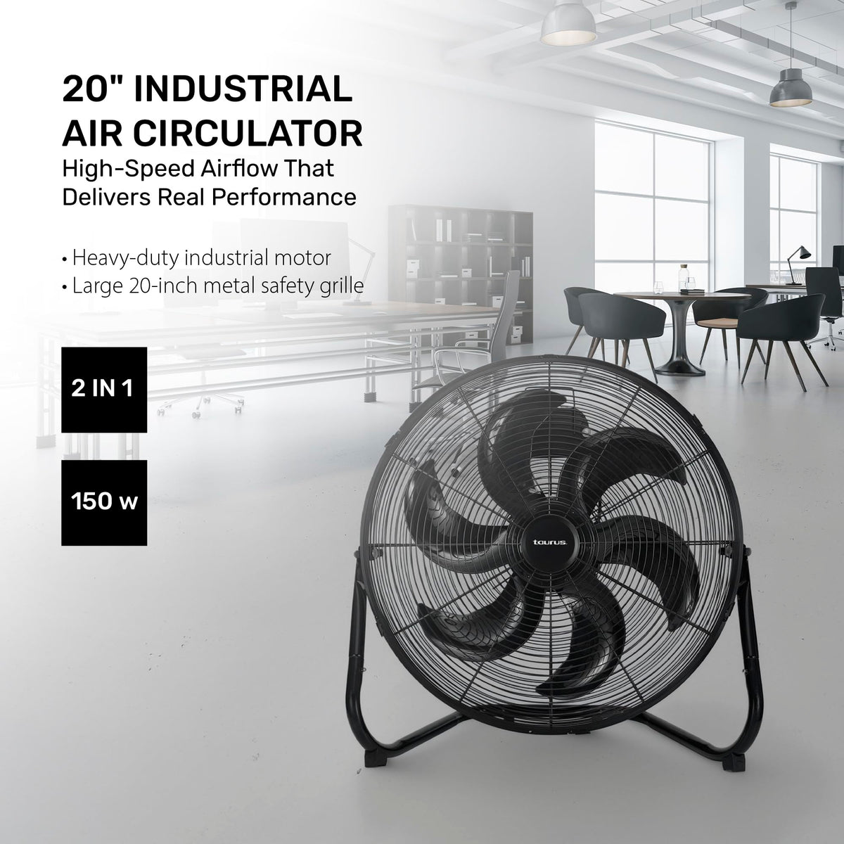 20” Industrial Floor Fan High Velocity Air Circulator I837300