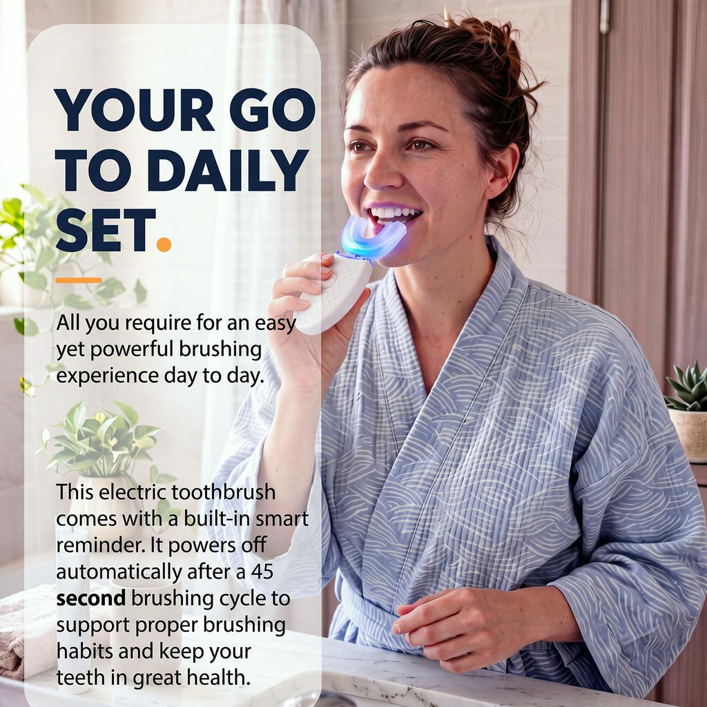 2 Pack U Shaped Automatic Toothbrushes V2473