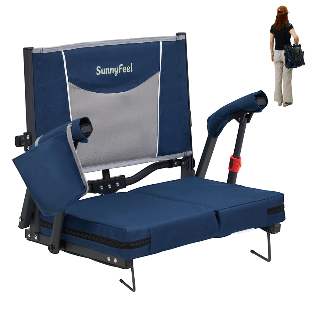 Folding Stadium Seats with Back Support and Cushion Q29788