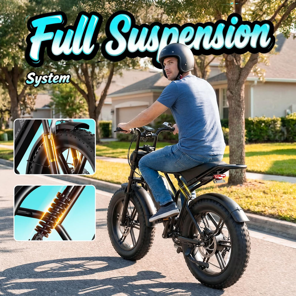 Electric Bike for Adults 48V 15Ah Fat Tire N938465