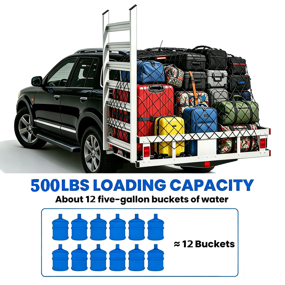 Hitch Cargo Carrier with Folding Ramp N967