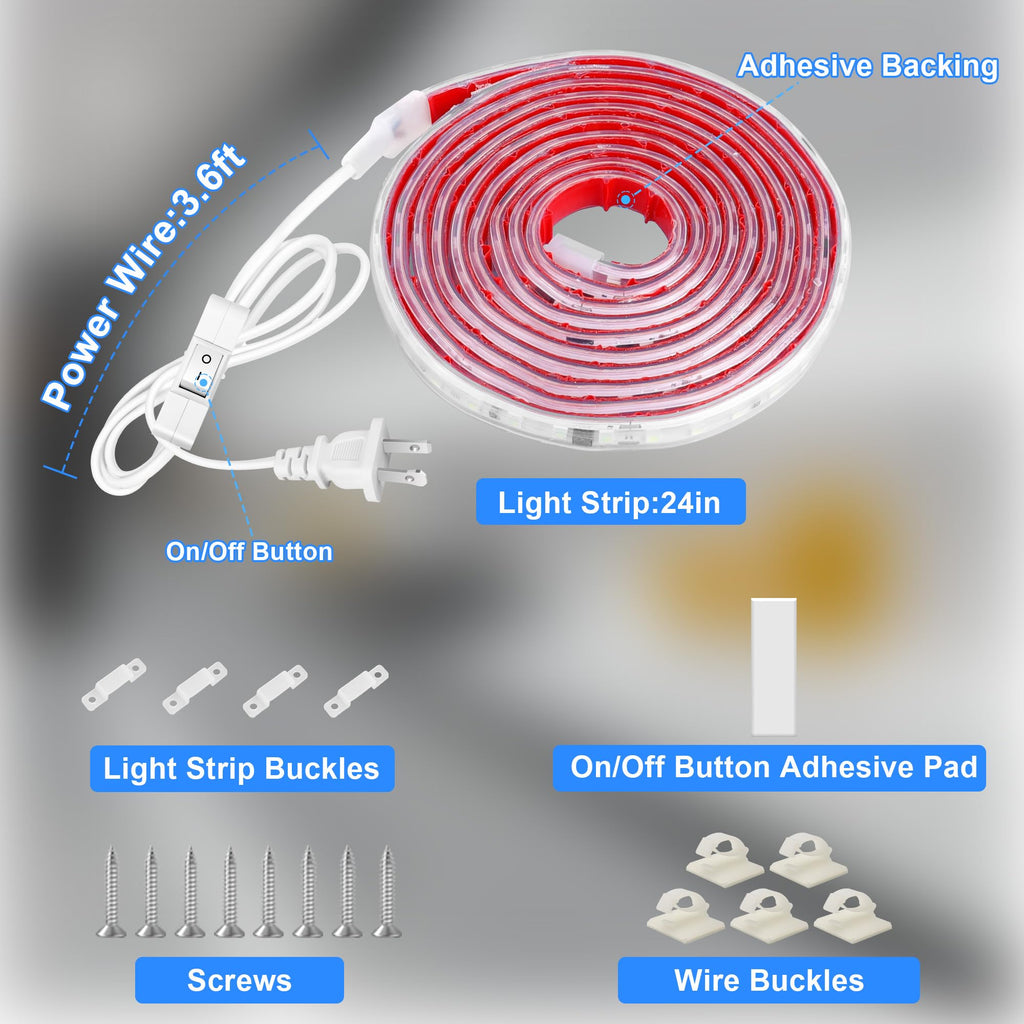 24 Inch Plug-in Under Cabinet LED Light U126