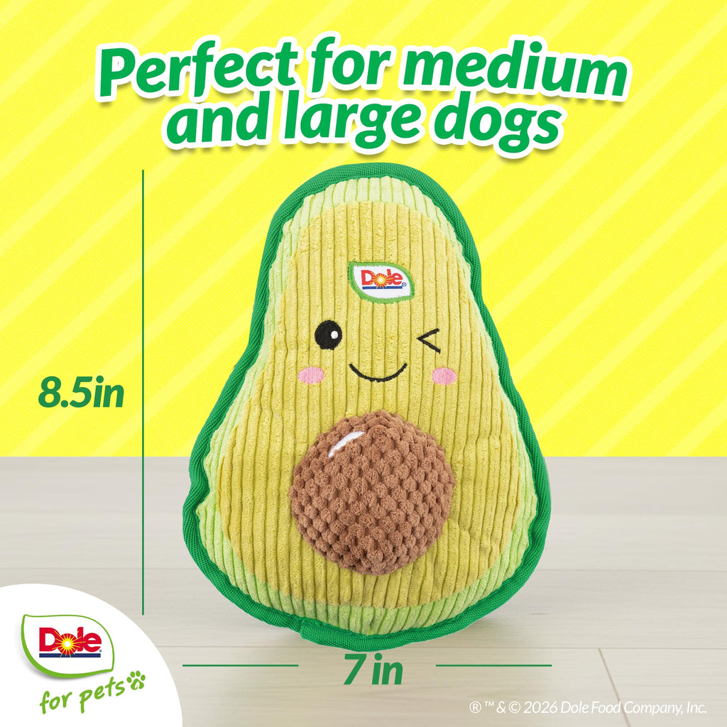 Squeaky Plush Avocado Dog Toys H75926