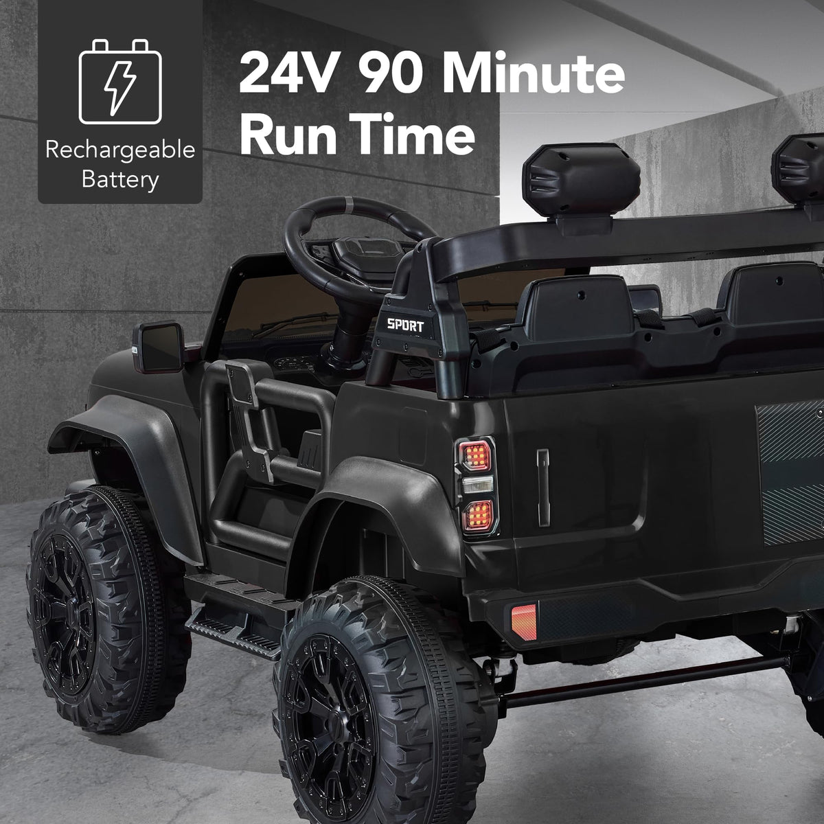 24V 2-Seater Electric Ride On Car Truck Q988201