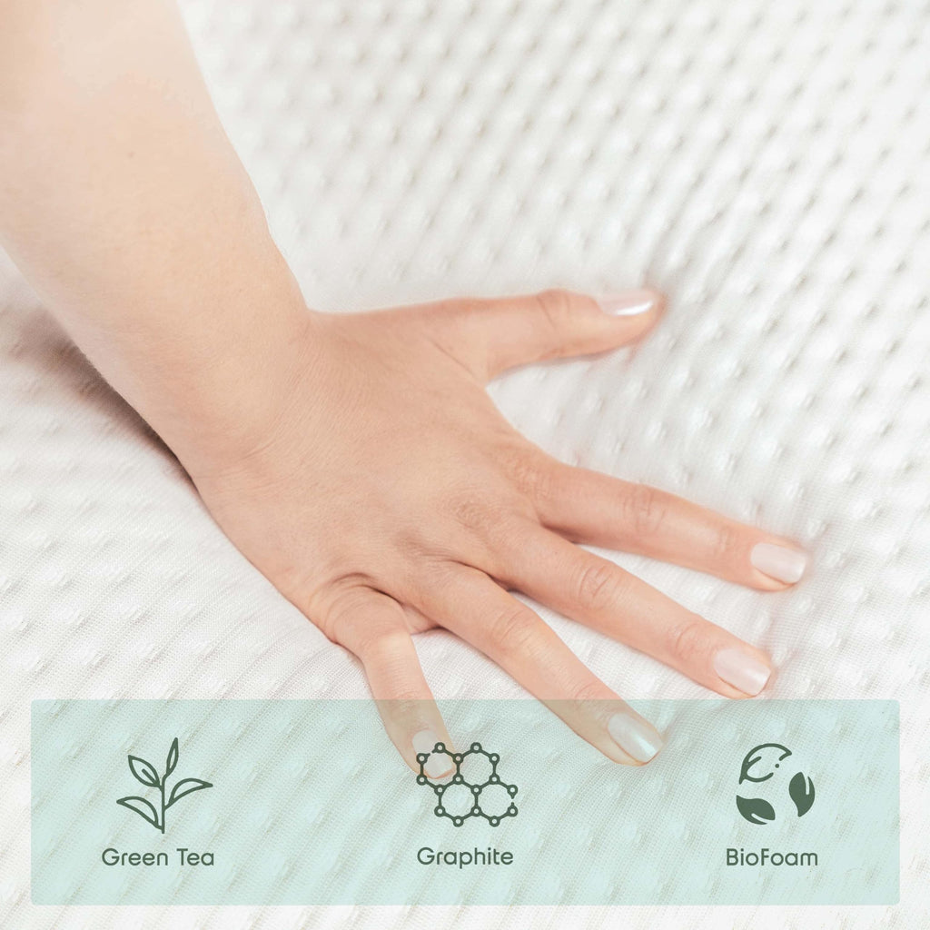 Green Tea 8 Inch Cooling Graphite Memory Foam Twin Mattress Z204