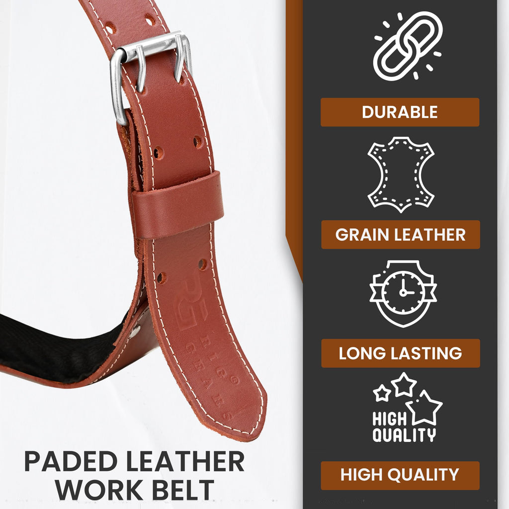 Leather Tool Belt 3 Inch 34" to 49" V78674